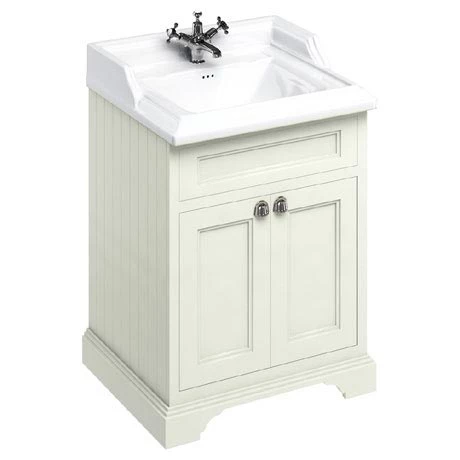 Burlington 65 2-Door Vanity Unit & Classic Basin - Sand 1 Burlington 65 2-Door Vanity Unit & Classic Basin - Sand