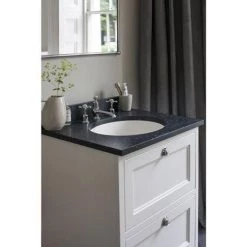 Burlington 65 2-Drawer Vanity Unit & Minerva Worktop with Basin - Matt White -Freestanding Vanity Units Shop FF9O BC66 D1 460 1