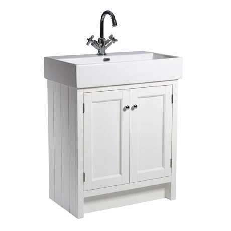 Roper Rhodes Hampton 700mm Countertop Unit & Basin - Chalk White 1 Roper Rhodes Hampton 700mm Countertop Unit & Basin - Chalk White