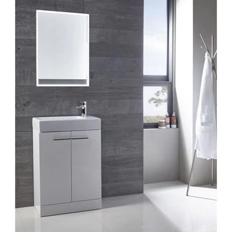 Tavistock Kobe 560mm Freestanding Unit & Basin - Gloss White 3 Tavistock Kobe 560mm Freestanding Unit & Basin - Gloss White - Image 3