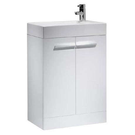 Tavistock Kobe 560mm Freestanding Unit & Basin - Gloss White 1 Tavistock Kobe 560mm Freestanding Unit & Basin - Gloss White