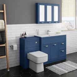 Keswick Blue 1015mm Traditional Floorstanding Vanity Unit -Freestanding Vanity Units Shop KES BLU 100 D2 460