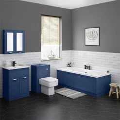 Keswick Blue 620mm Traditional Floorstanding Vanity Unit -Freestanding Vanity Units Shop KES BLU 620 D2 460