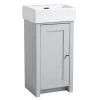 Tavistock Lansdown 400mm Cloakroom Unit with Basin - Pebble Grey