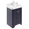Old London 600mm Cabinet & Basin - Twilight Blue