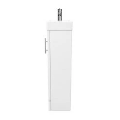 Milan Small Floor Standing Vanity Basin Unit - Gloss White (W400 x D222mm) -Freestanding Vanity Units Shop MILFSGW n d2 460
