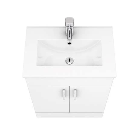 Toreno White 620mm Vanity Unit (Flat Packed) 4 Toreno White 620mm Vanity Unit (Flat Packed) - Image 4