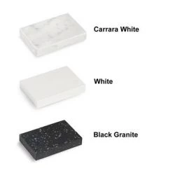 Burlington 65 2-Door Vanity Unit & Minerva Worktop with Basin - Matt White -Freestanding Vanity Units Shop MinervaN 460