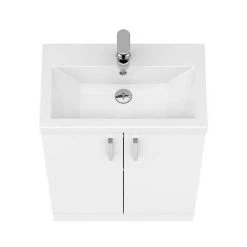 Pallas 600 Modern Gloss White Floor Standing Vanity Unit 11 Pallas 600 Modern Gloss White Floor Standing Vanity Unit -Freestanding Vanity Units Shop PAL027E nw d5 460