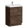 Monza Chestnut 600mm Wide Floor Standing Vanity Unit