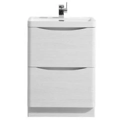 Monza White Ash 600mm Wide Floor Standing Vanity Unit 9 Monza White Ash 600mm Wide Floor Standing Vanity Unit -Freestanding Vanity Units Shop RWA600FS d1 460