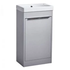 Tavistock Sequence 450mm Freestanding Unit with Basin - Gloss Light Grey