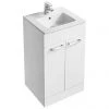 Ideal Standard Tempo 500mm Gloss White Vanity Unit - Floor Standing 2 Door Unit