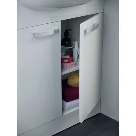 Ideal Standard Tempo 650mm Gloss White Vanity Unit - Floor Standing 2 Door Unit 2 Ideal Standard Tempo 650mm Gloss White Vanity Unit - Floor Standing 2 Door Unit - Image 2