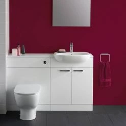 Ideal Standard Tempo 650mm Gloss White Vanity Unit - Floor Standing 2 Door Unit 6 Ideal Standard Tempo 650mm Gloss White Vanity Unit - Floor Standing 2 Door Unit -Freestanding Vanity Units Shop TEM65FSGW D2 460