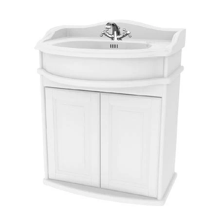 Miller - Traditional 1903 65 Wall Hung Two Door Vanity Unit with Ceramic Basin 1 Miller - Traditional 1903 65 Wall Hung Two Door Vanity Unit with Ceramic Basin