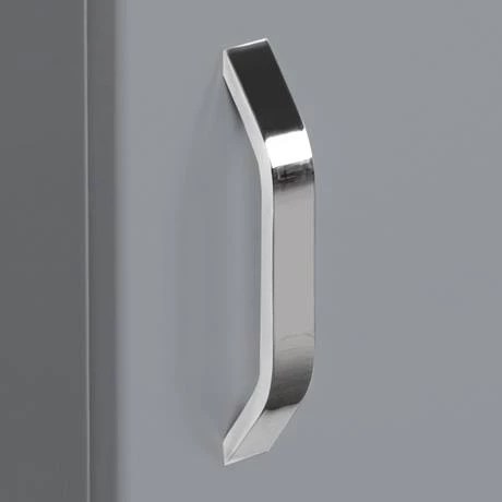 Valencia Perla Floor Standing Cloakroom Vanity (Gloss Grey - 450mm Wide) 4 Valencia Perla Floor Standing Cloakroom Vanity (Gloss Grey - 450mm Wide) - Image 4