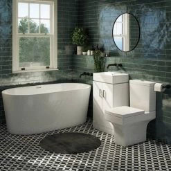 Nova Vanity 0TH Sink With Cabinet - 450mm Modern High Gloss White (Flat Packed) 7 Nova Vanity 0TH Sink With Cabinet - 450mm Modern High Gloss White (Flat Packed) -Freestanding Vanity Units Shop VTFW450 0TH d3 460